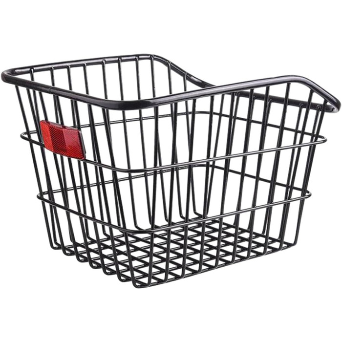 Задній велосипедний кошик з металу, великий, з водонепроникним покриттям та сіткою для багажу. Підходить для собак, покупок, пікніків, шкільних речей. M2