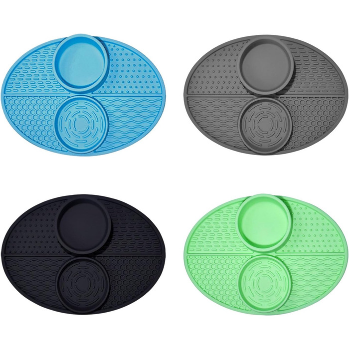 Килимок для повільного годування домашніх тварин Greabuy: для собак, котів, силікон, покращує травлення, зелений