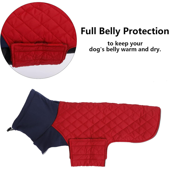 Теплий зимовий пуховик для такси, червоний, XL (довжина спини 46-49 см)