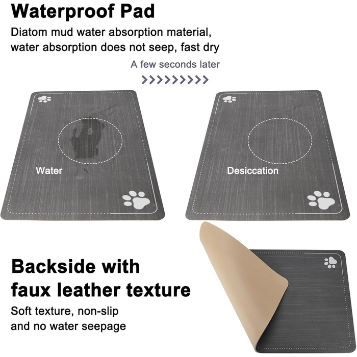 Автоматичний поїльник для тварин Sfozstra, 8 л, нержавіюча сталь, з водонепроникним підкладкою, для котів та собак