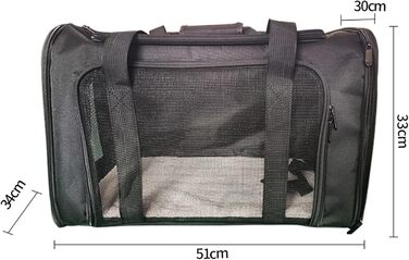 Транспортна сумка для тварин: переноска для собак та котів, 9 кг, 50x31x31 см