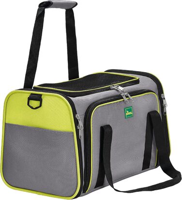 Сумка-переноска для собак та котів HUNTER Sydney, 45x28x28 см, світло-зелений/сірий