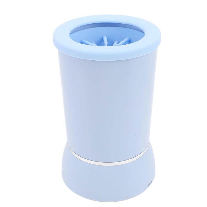 Автоматичний очищувач лап для собак, портативний мийник лап для домашніх тварин з 2 швидкостями, м'які силіконові щетинки, акумулятор 800 mAh, перезаряджається (BLUE)