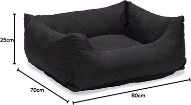 Ляжка для собак Karlie Charly, чорна, 80x70x25 см