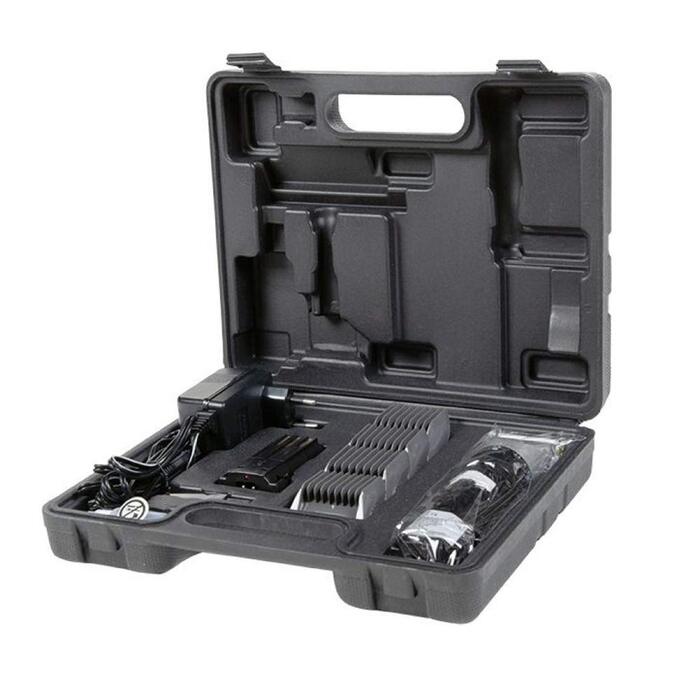 Машинка для стрижки волосся HKM SPORTS EQUIPMENT Profi Akku, 12 Вт, 0,3 кг, срібно-чорна