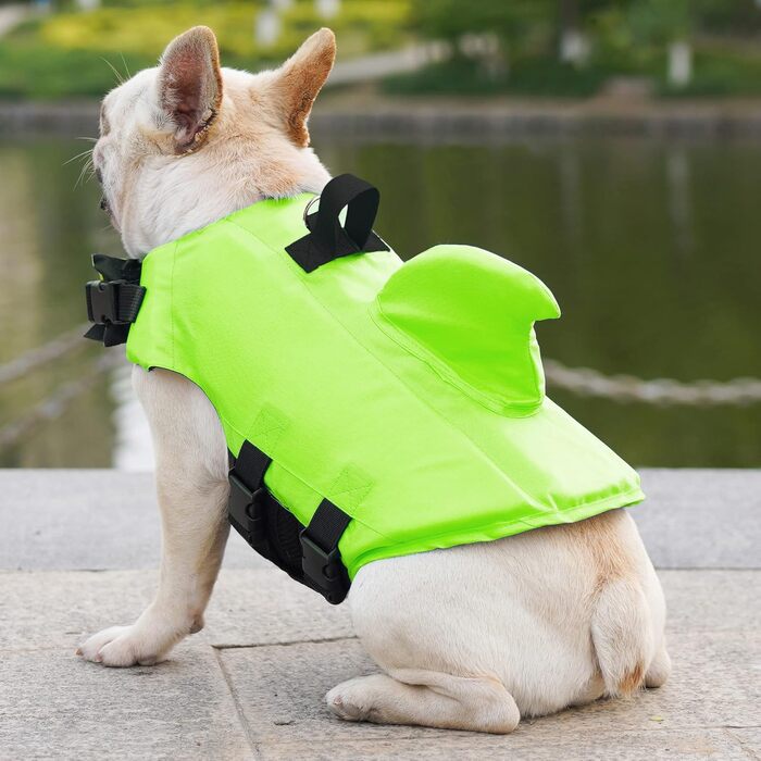 Спасальний жилет для собак FONLAM: зелений, S (маленькі та середні породи)