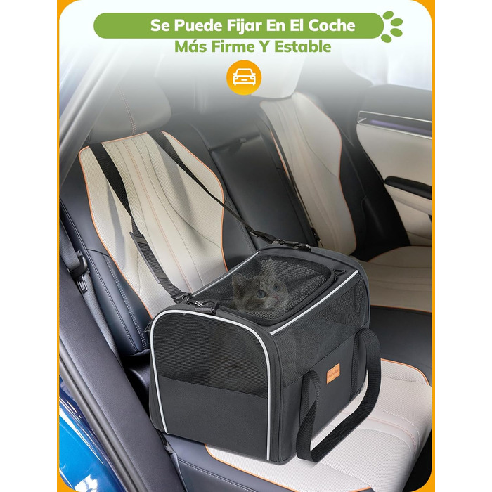 Транспортна переноска для котів та цуценят Morpilot до 5 кг, сіра, 40L, для ветеринара та подорожей