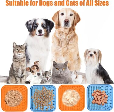 Лежанка-іграшка для собак AiQInu з присосками (2 шт.) з лопаткою, повільна годівниця, килимок для купання та грумінгу