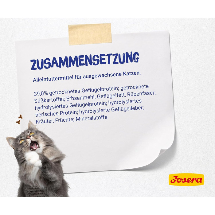 Сухий корм для котів Josera DailyCat з птицею та солодкою картоплею, 10 кг