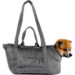 Hundetragetasche Portland Claudelle – Сумка-переноска для собак до 7 кг – Зручна та стильна переноска для собак (Dark Grey)