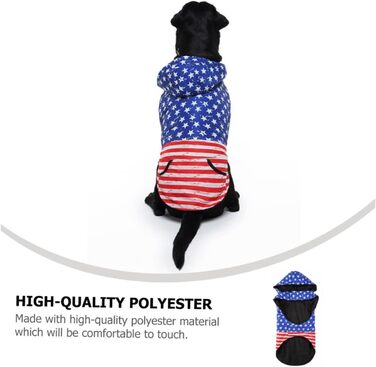 Теплий зимовий халат для собак Alasum з капюшоном, XL, дихаючий - для великих собак