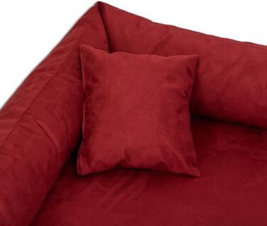 Ортопедичне ліжко для собак Tierlando® Pluto Ortho VISCO з віскоеластичної піни та м'якого велюру, 130x100 см, сірий графіт (PLV5)