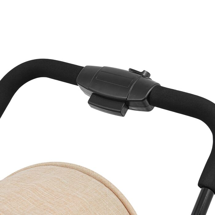 Двошаровий візок для домашніх тварин з сітчастим вікном, гальмом та кишенькою для зберігання. Складаний візок для собак та котів, вантажопідйомність 15-20 кг (Хакі)