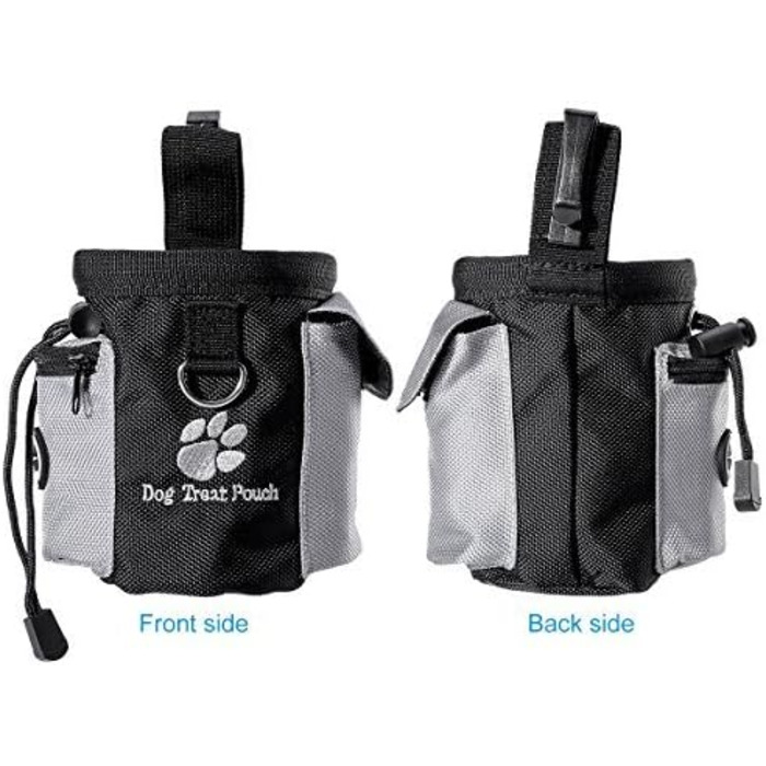 Сумка для ласощів для собак UEETEK Oxford, сумка для тренувань, з дозатором пакетів для прибирання, 12.5 x 8 x 12.5 см