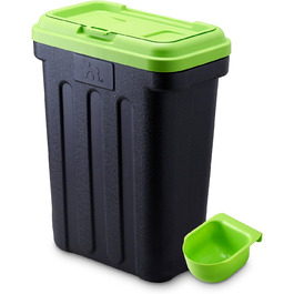 Маелсон Dry Box - контейнер для сухого корму, 15 кг, зелено-чорний