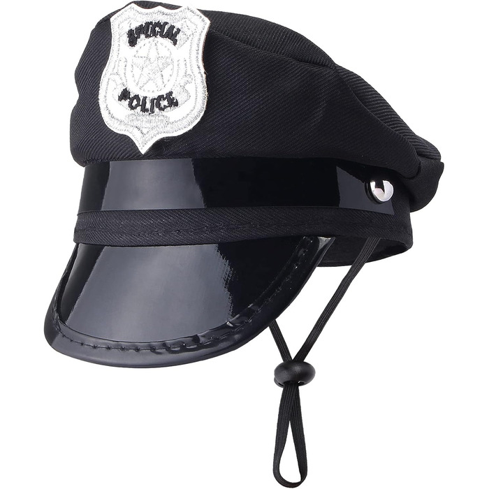 Костюм поліцейського для собак та котів Yewong: повний аксесуарний набір (м'язка шапка, значок, сонцезахисні окуляри) для Хелловіну, Різдва, косплею та рольових ігор