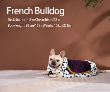 Розкішна мантія Lovelyhop для котів та собак на Halloween, королівський костюм (M, Indigo)