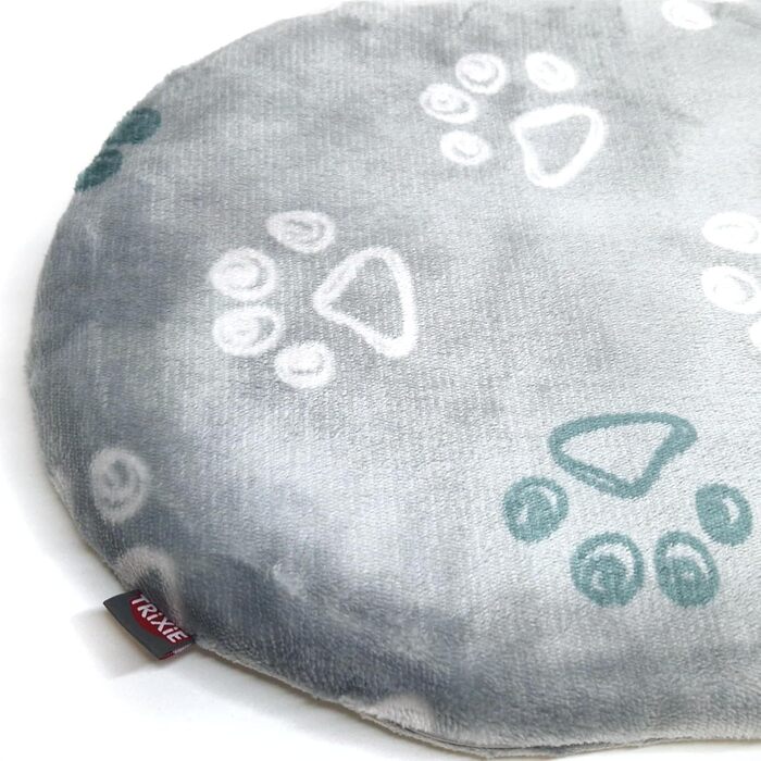 Тігана Корб-печеринка для котів, корзина-лежанка з ротангу, біла (45 см + подушка)