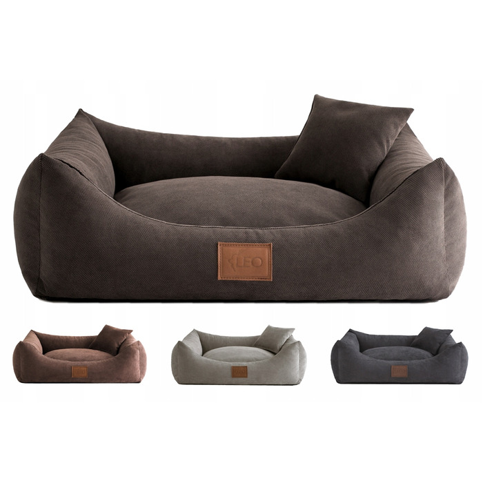 Лежанка для собак SOFA SUN, розмір L (100х80 см), колір графіт