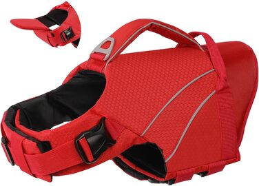 Жилет рятувальний для собак середнього розміру Konvinit, XS-XXL, червоний