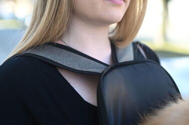 Переноска для тварин Kerbl Vacation Fronttasche, сіра/блакитна, 31x24x38 см