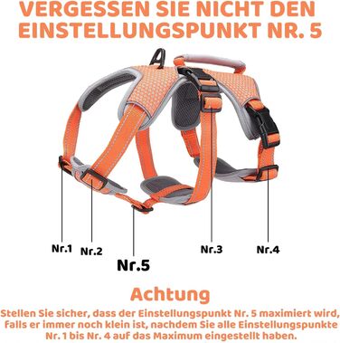 Шлейка для собак BELPRO, багатоцільова, антизламання, без тяги, світловідбиваюча, регульована жилетка з міцною ручкою, для великих/активних собак (Помаранчевий, L)