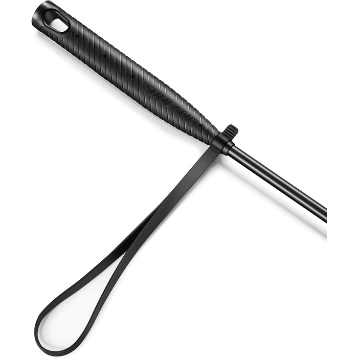 Плетена батіг для верхової їзди Sunland: плетений хлистик для стрибків та дрессірування, 58,4 см