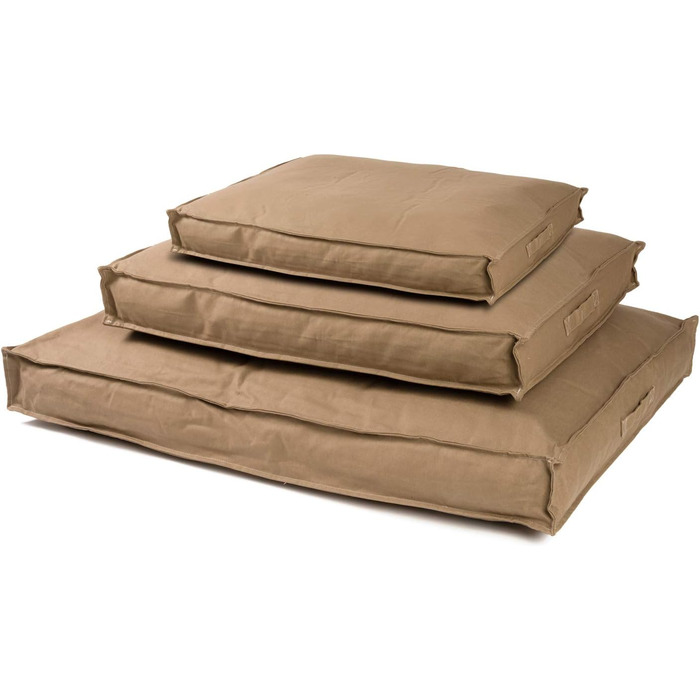 JAMAXX Преміум подушка для собак - ортопедична, з піною з пам'яті, знімний водонепроникний чохол, собаче ліжко з канвас-чохлом PDB1007 (L) 120x90, кавово-коричневий колір, розмір L (120 x 73 x 30 см)