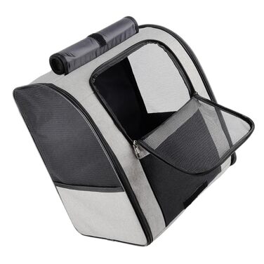 Рюкзак-переноска для котів Garvalon з дихаючого Оксфорду, великої місткості, практичний, для транспортування котів та маленьких домашніх тварин, з боковими кишенями, зручний та міцний для подорожей