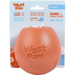 Іграшка для собак WestPaw Echo Rumbl L, помаранчева, 10 см