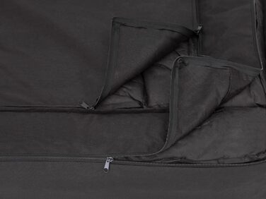 Килимок для собак, лежанка для собак, XL, 80x55 см, чорний з сірою матрацом