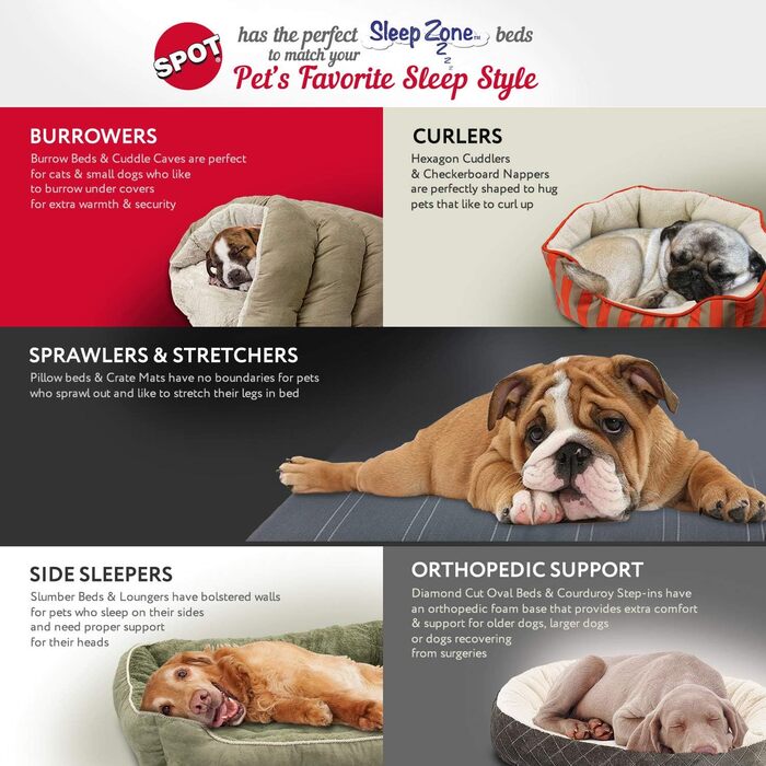 Ліжко для собак і котів Ethical Pets Sleep Zone, двостороння подушка, м'яке, зносостійке, шоколадне, 45,7x40,6 см, для малих порід, преміум-якість, що перемагає нагороди, придатне до прання