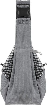 Сумка-переноска для собак та котів до 7 кг, сіра. Зручна переноска для тварин, регульований ремінь, складний дизайн.