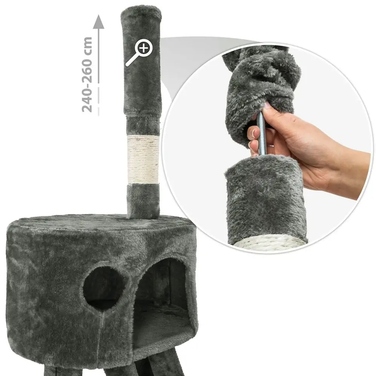 Стельовий кігтеточка-комплекс TecTake (висота понад 220 см)