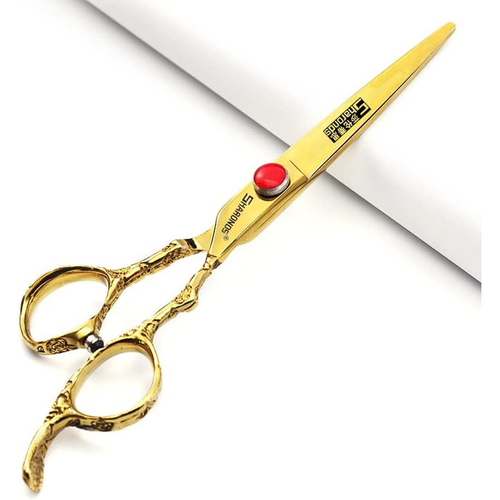 Професійні ножиці для перукарів 7 дюймів з візерунком троянд, перукарські інструменти, набір японських ножиць з нержавіючої сталі