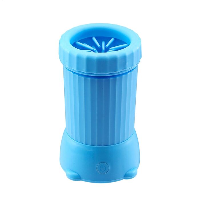 Автоматичний очисник лап для собак, електричний | Переносний очисник лап для котів, USB-зарядний, блакитний