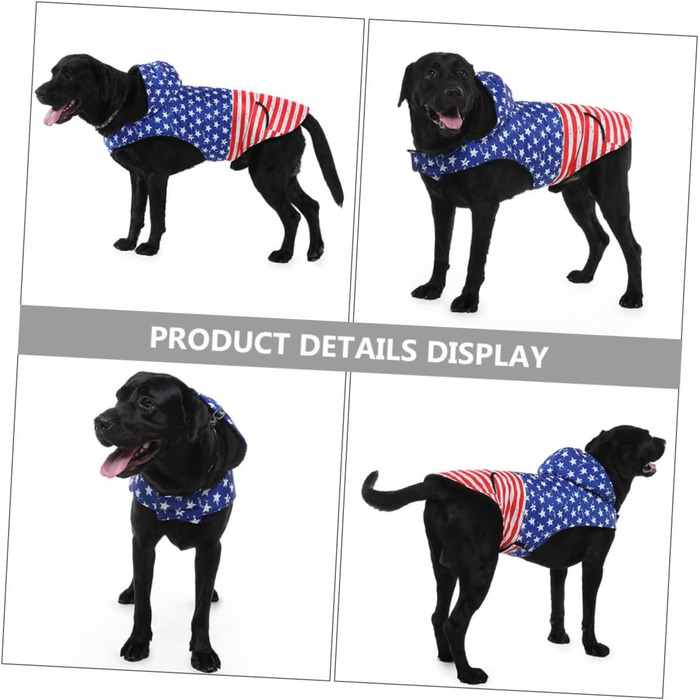 Теплий зимовий халат для собак Alasum з капюшоном, XL, дихаючий - для великих собак