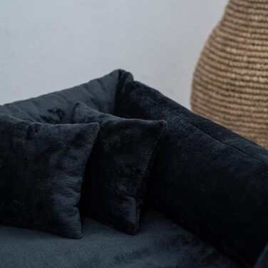 Ортопедичне ліжко для собак Candy, середнього та малого розміру - м'яке ліжко-матрац для собак з плюшу, неслизьке, м'яке, довговічне, стійке до зношування та розривів (XXXL+|160x110 см, темно-синій)