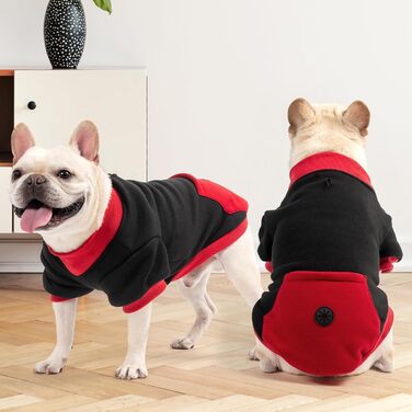 Світшот для маленьких собак Kooltail, з отвором для повідка, червоний, розмір XS