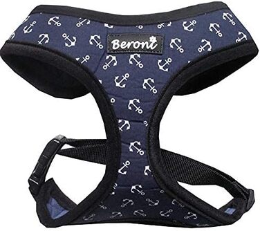 Шлейка для собак Softgeschirr, шлейка для грудей Anker Maritim, регульована, для відпочинку, літо (L (37-42см), M)