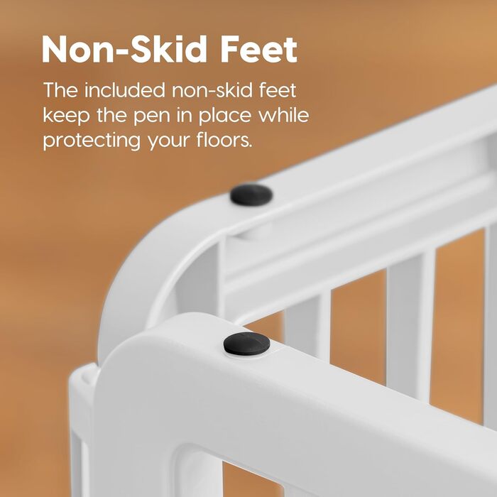 Клітка для собак Iris USA Laufstall, біла, 4 панелі, 61 см, без дверей