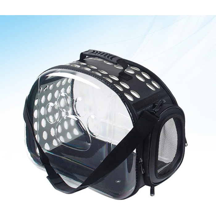 Транспортна сумка для котів POPETPOP - переноска для домашніх тварин, чорна, для подорожей та вигулів