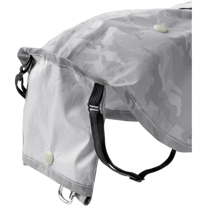 Дощовик для собак Huka to go срібного кольору, розмір 50