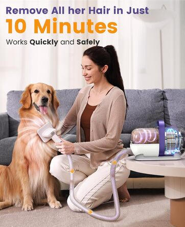 Пилгопоглинач для дому Oneisall з щіткою, потужність 12000Pa, видаляє шерсть тварин, 4 насадки