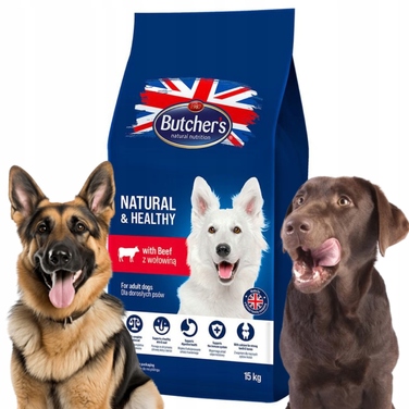 Сухий корм для собак Butcher's з яловичиною, 15 кг