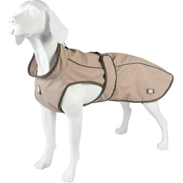 Водонепроникний дощовик для собак Max & Molly, M, пісочний колір. Спортивна куртка для собак з регульованим поясом, світловідбиваюча та безпечна. Дощовик для собак з отвором для шлейки, розмір M