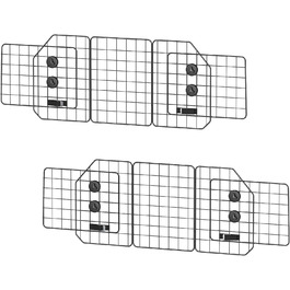 Бар'єр для собак OUSHENG в SUV: регульована перегородка для автомобіля, сітка, чорний колір