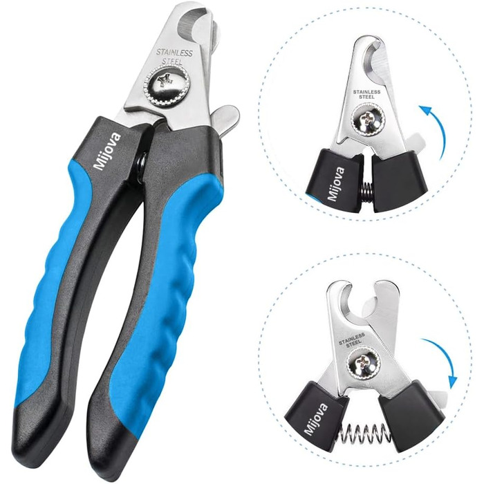 Професійний кусачки для собак та котів, безпечні кусачки для догляду за нігтями, блакитні