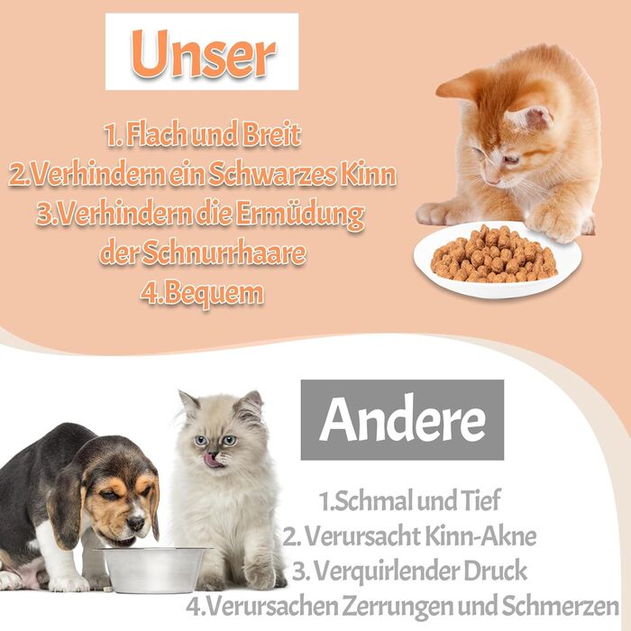 Набір мисок для котів CROUTE (6 шт.) - керамічні, плоскі, анти-високочування, білий (візерунок 'Рибка')