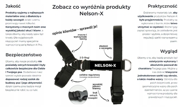 Легкі безтискні підтяжки NELSON-X MORO — Розмір L